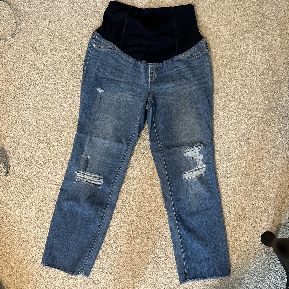 Isabel Maternity Cropped Maternity Jeans
